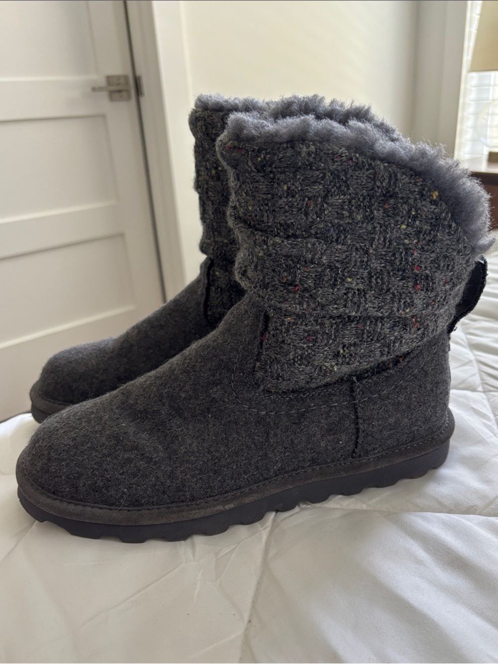 Size 9 BearPaw Gray Boots